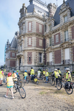 Groupe scolaire de Nantes en voyage à vélo@DDrouet