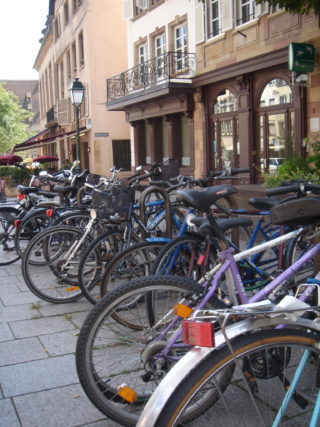 Strasbourg - vélos garés 1