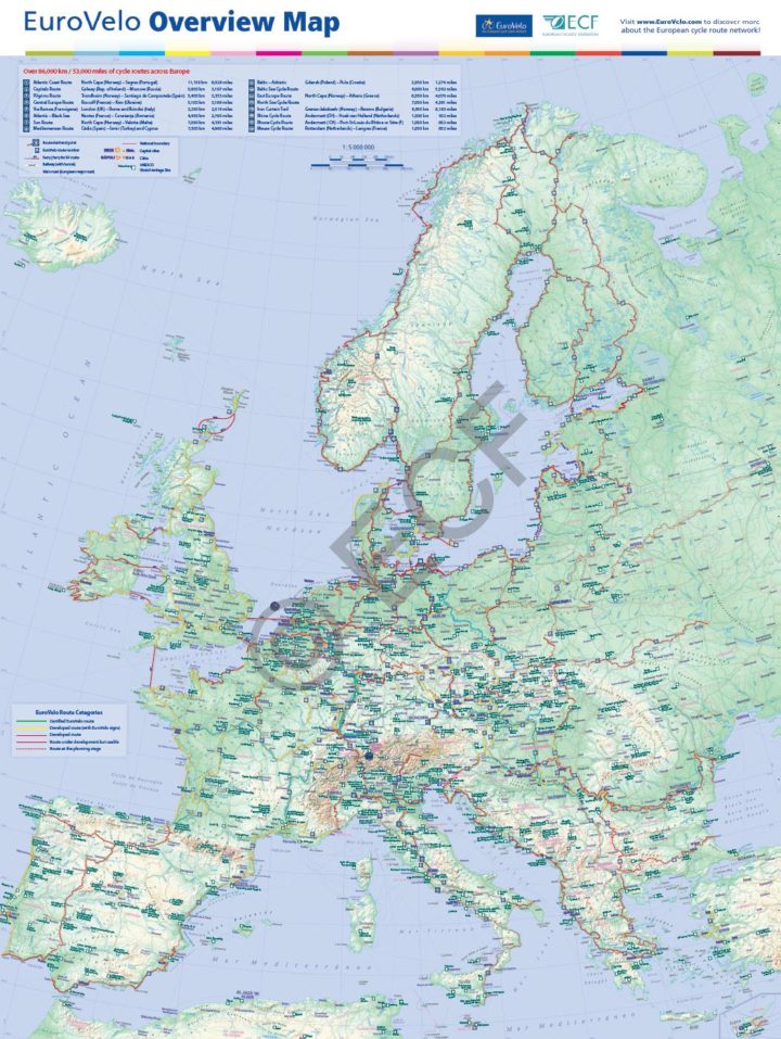 Carte EuroVelo_ensemble