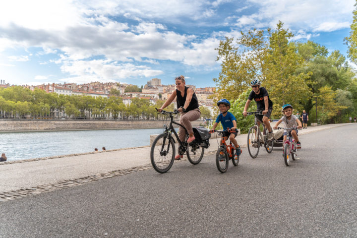 ViaRhôna à Lyon sur les berges du Rhône