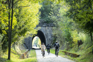 Vélo & Territoires - Voie douce de La Payre, le 8 octobre 2021.