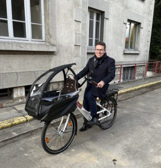 entretien avec Guillaume Gouffier-Cha (co-président du Club des élus nationaux pour le vélo)