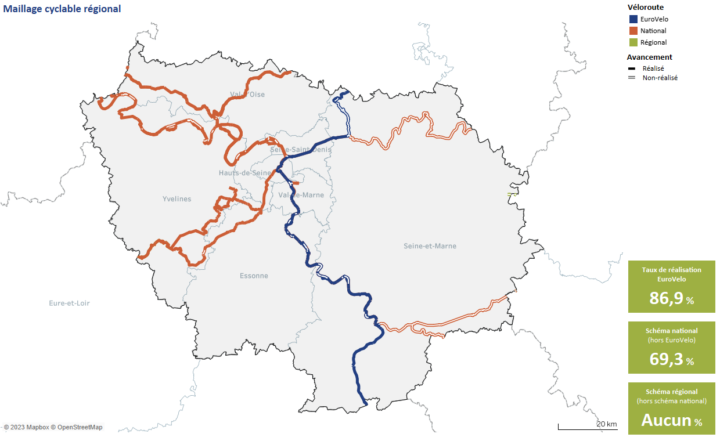 Voies cyclables ile de france outlet