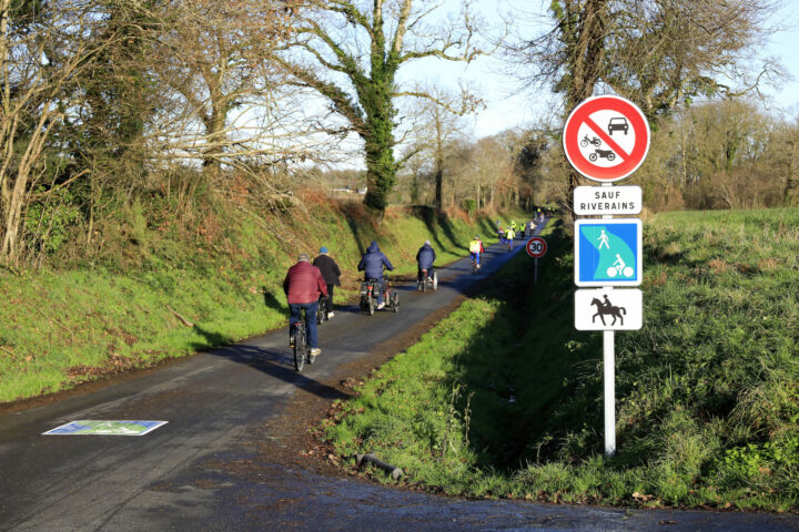 6_Requalification de la route départementale en voie verte à Saint-Sauveur-Villages ©D. Daguier – Département de la Manche